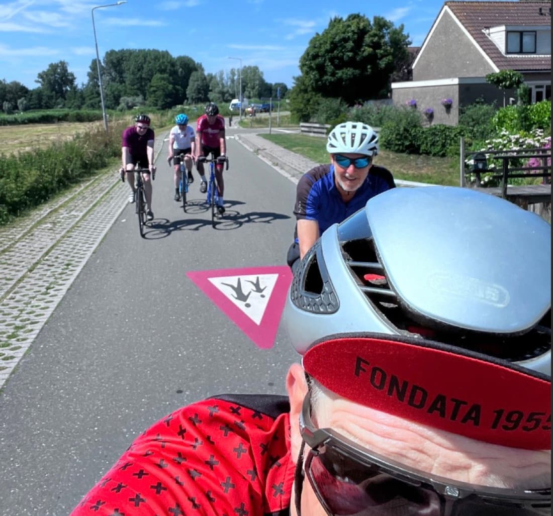 Rob leidt een groepsrit